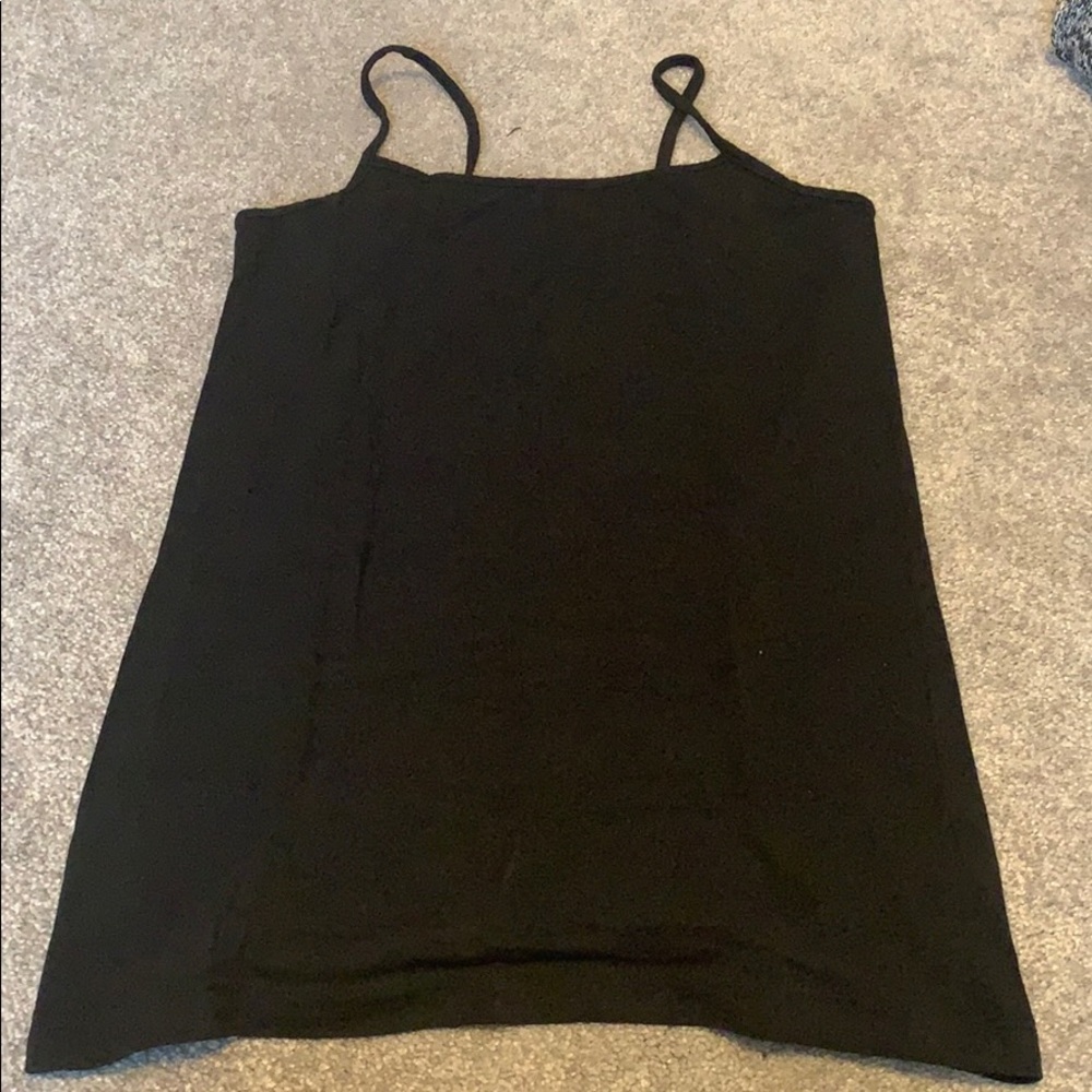 Black tank top